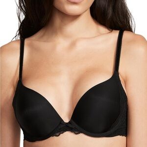 Victoria's Secret Black Bra with Molded‎ Cups and Adjustable Straps